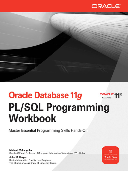 Title details for Oracle Database 11g PL/SQL Programming Workbook by Michael McLaughlin - Available